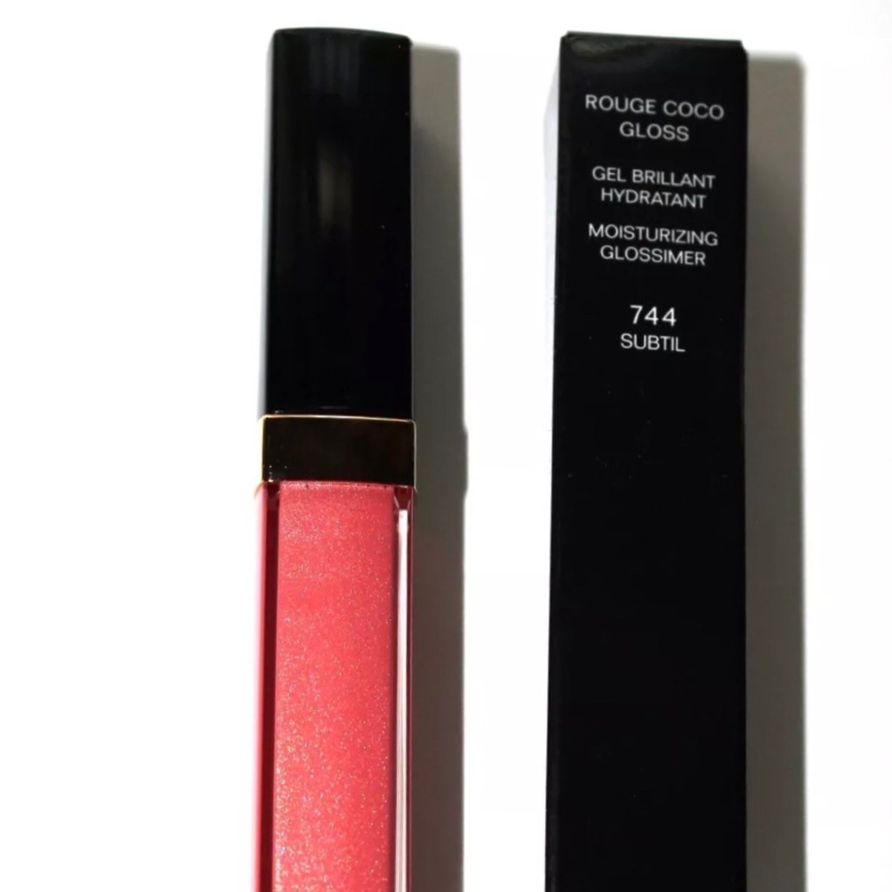 CHANEL ROUGE COCO GLOSS auntie Glossimer #744 New